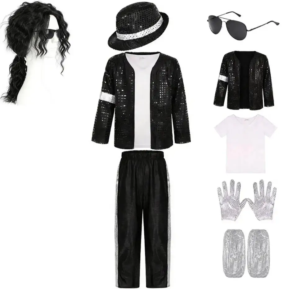 Anime Cosplay Dance - Volwassen kinderen 80s 90s popster Jackson