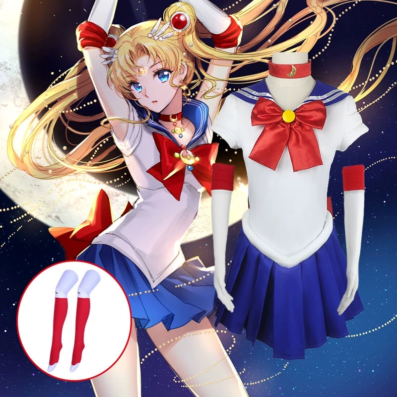 Kids Cosplay Anime - Volwassenen Kids Cosplay Anime Sailor Kostuum
