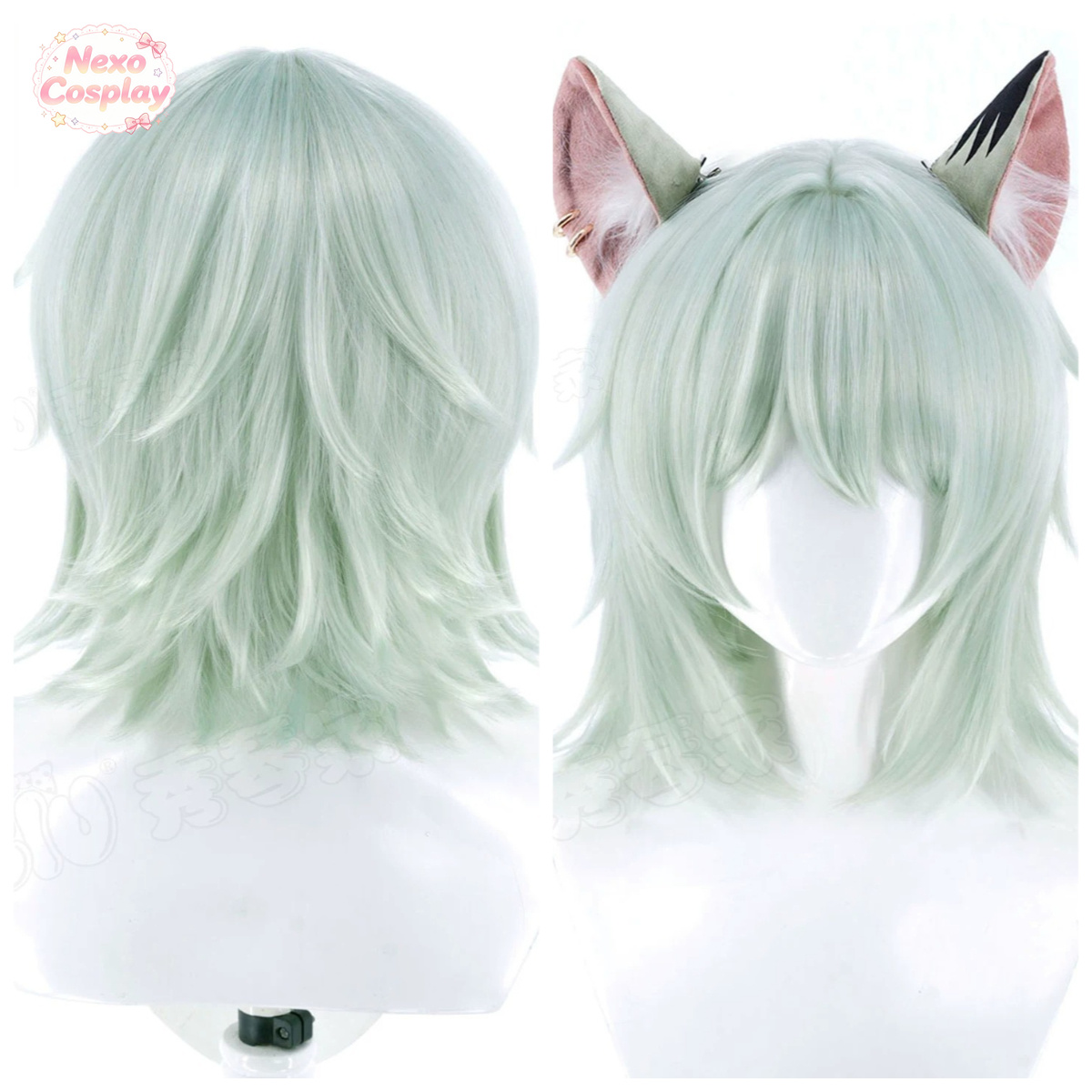 Anime Cosplay Cat - Chainsmoker Cat Yani-Neko Cosplay Pruik Gemengd