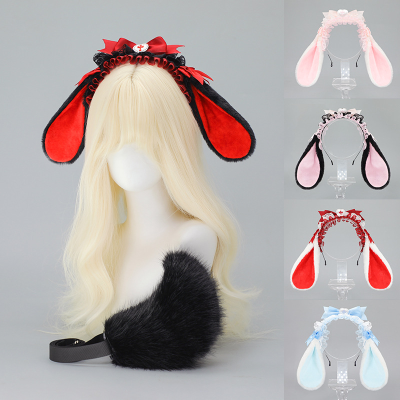 Anime Cosplay Girl Photo - Lolita Konijn Oor Hoofdband Vrouw Meisje