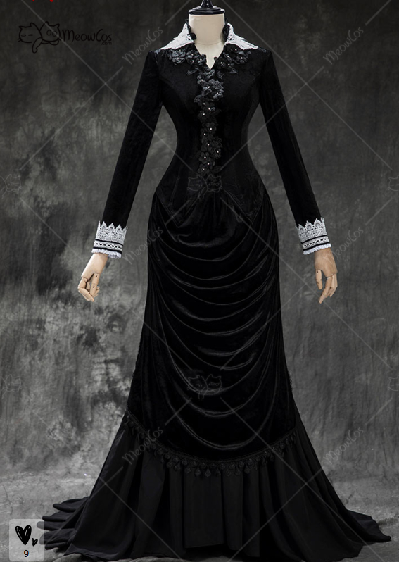 MEOWCOS Dames Gothic Zwart Vin - Anime Cosplay Com recensie en prijs