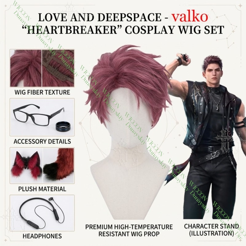 Love And Deepspace Valko Cospl - Anime Cosplay Glasses recensie en prijs