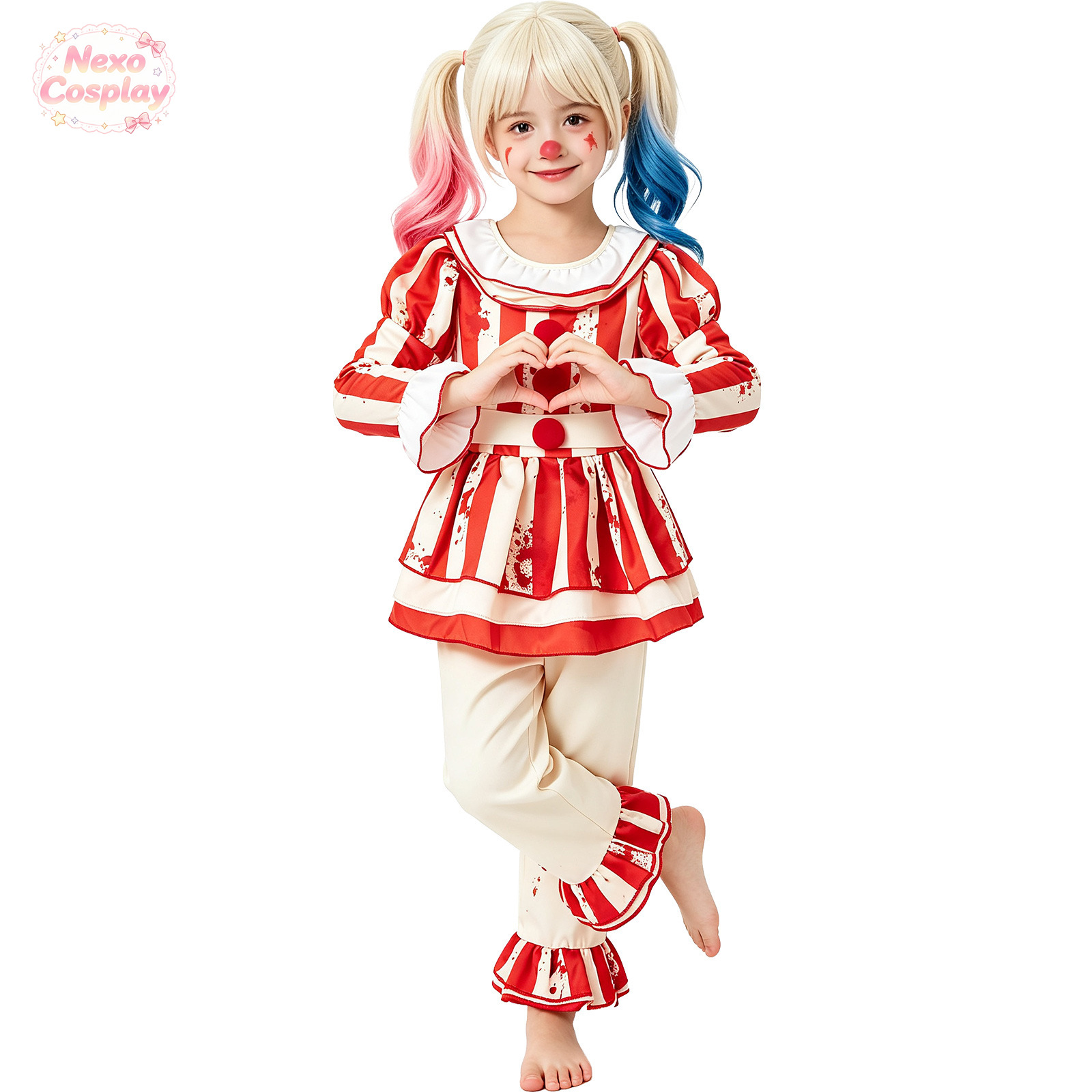 Kinderen Rood Wit Gestreept Ho - Kids Cosplay Anime recensie en prijs