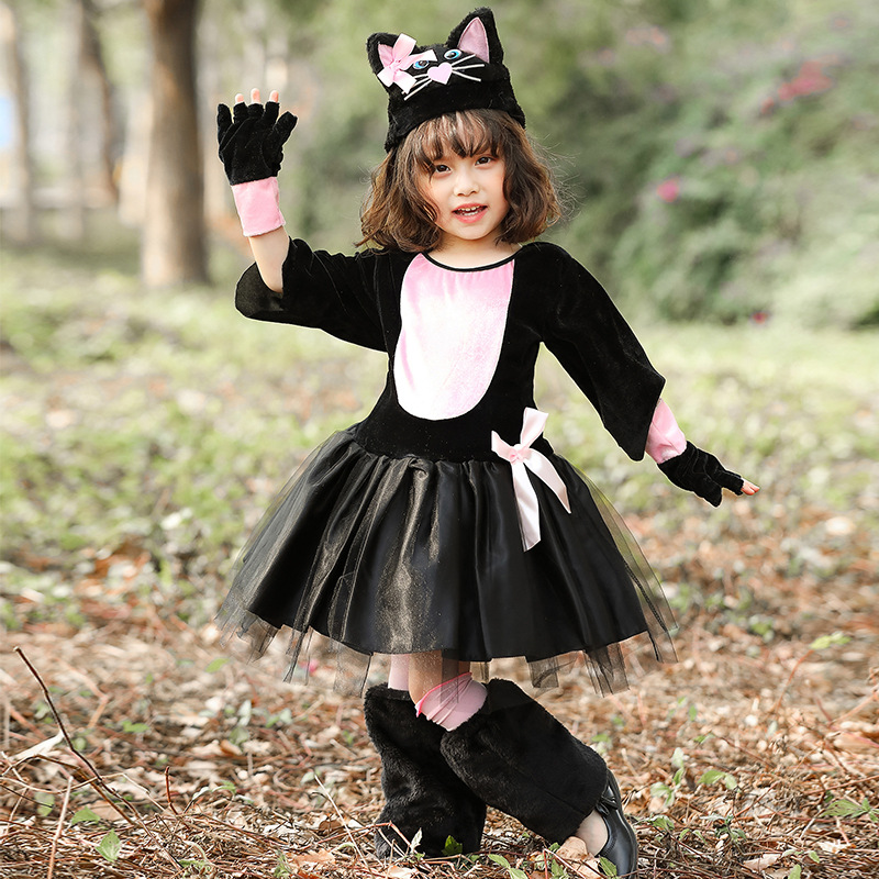 Nieuwe Halloween Zwarte Kat Co - Anime Cosplay Girl Photo recensie en prijs