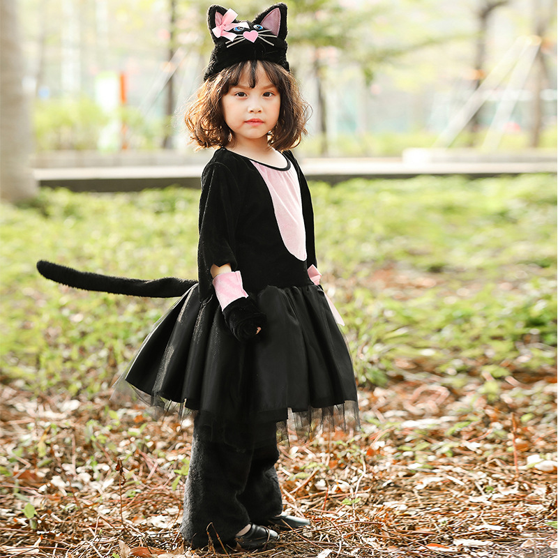 Nieuwe Halloween Zwarte Kat Co - Anime Cosplay Girl Photo recensie en prijs
