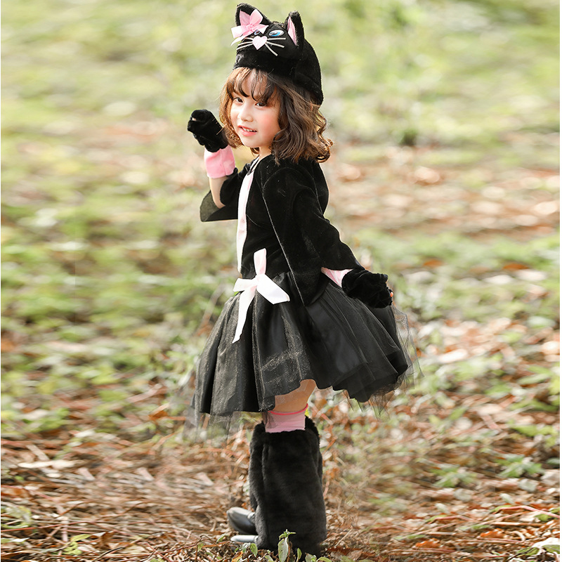 Nieuwe Halloween Zwarte Kat Co - Anime Cosplay Girl Photo recensie en prijs