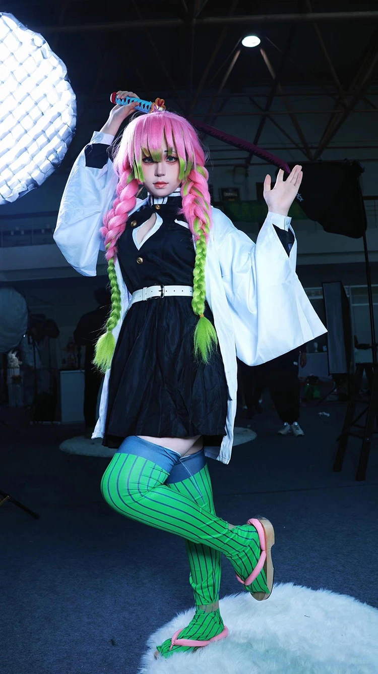 Anime Kanroji Mitsuri Cosplay  - Kids Cosplay Anime recensie en prijs