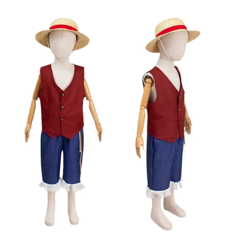 ▶ ❤ Film Luffy Cosplay Kostuum - Kids Cosplay Anime recensie en prijs