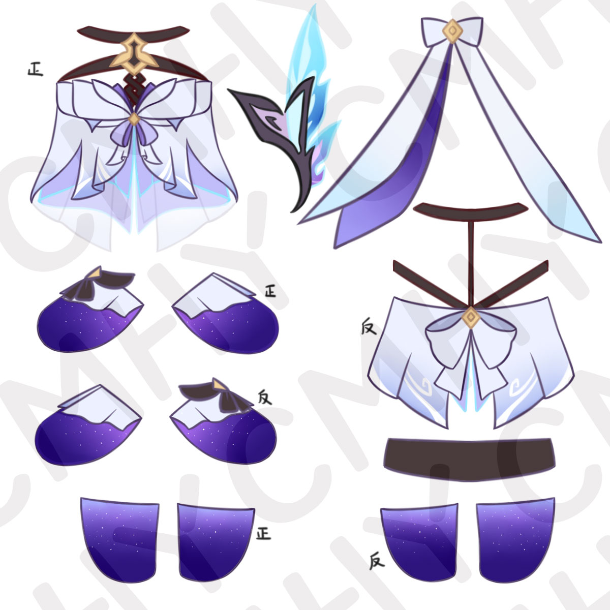 Game Genshin Impact Skirk Kat  - Anime Cosplay Cat recensie en prijs