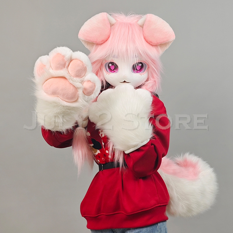 Juli 2 Store Fursuit Hoofd Kig - Anime Cosplay Cat recensie en prijs